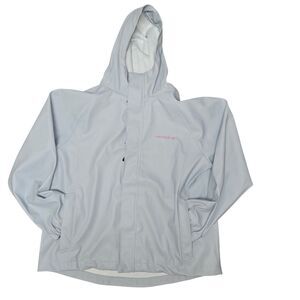 Grundens Neptune Jacket Women's Size XL Sky Gray Hooded Commercial Fishing